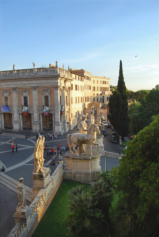 17 - The Cordonata Capitolina and the Piazza del Campidoglio on Capitoline Hill in Rome, Italy